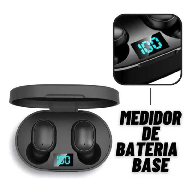 Fone de Ouvido Dual Led Bluetooth Earphone 5.0 Airdots Air Wireless-Black