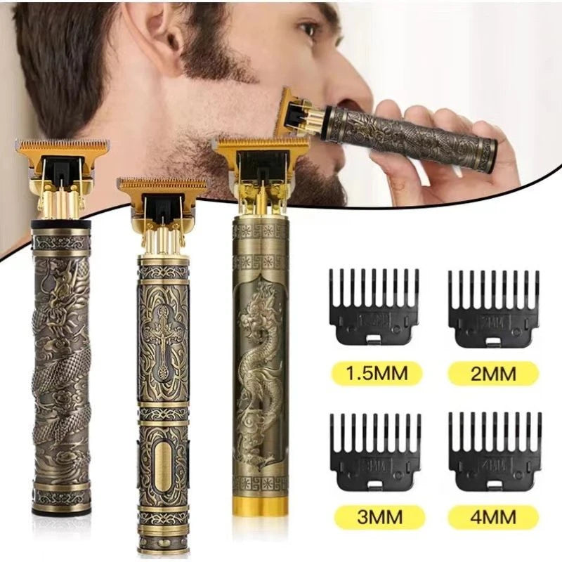 Máquina Profissional De Cortar Cabelo e Barba Masculina